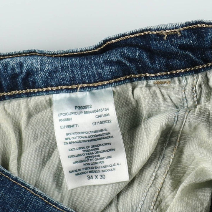 Dickies denim painter pants for men, equivalent to W35 cotton blue type Vintage Second Hand