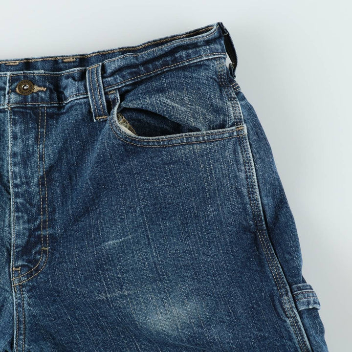 Dickies denim painter pants for men, equivalent to W35 cotton blue type Vintage Second Hand