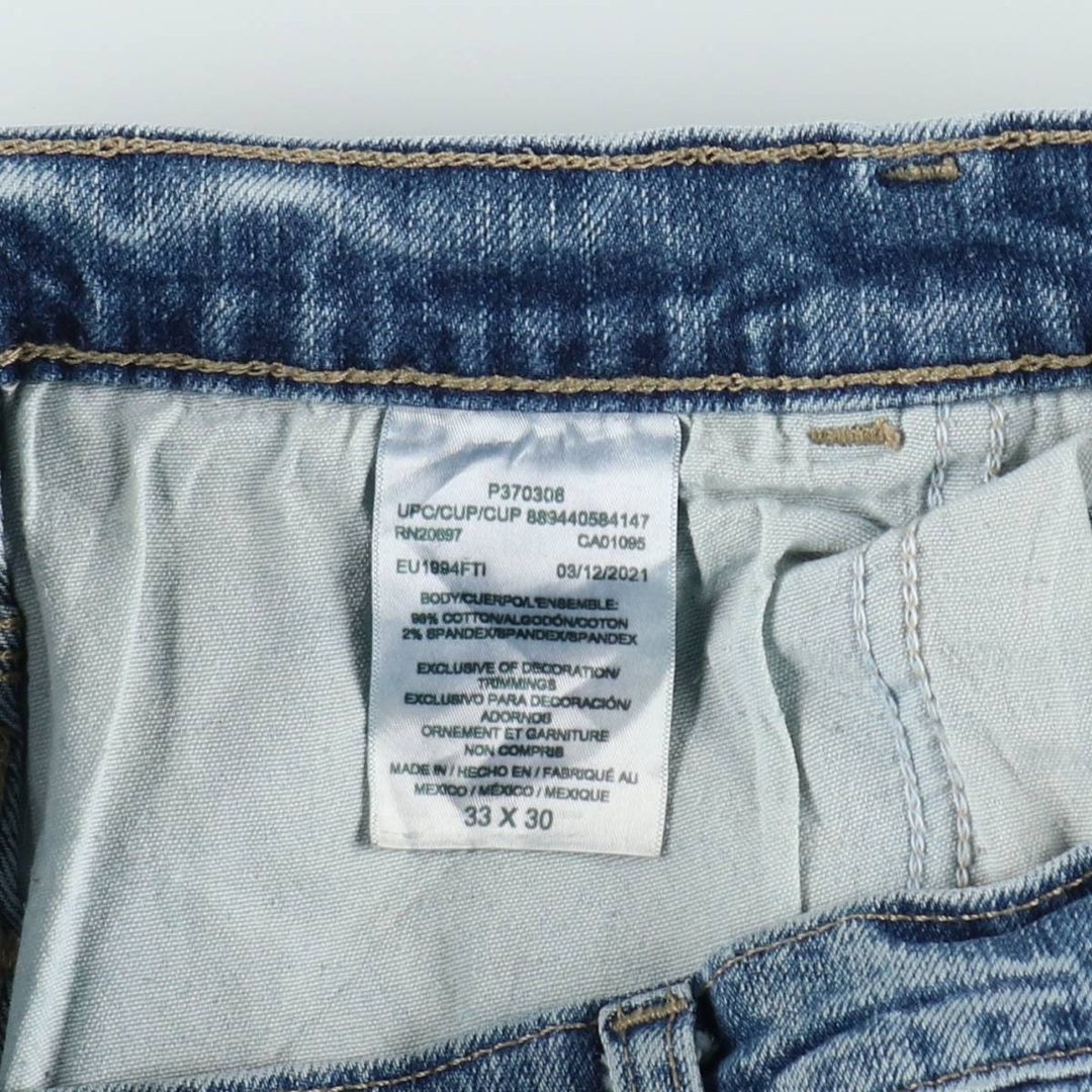 Dickies denim painter pants for men, equivalent to W33 cotton blue type Vintage Second Hand