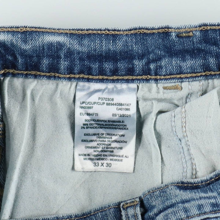 Dickies denim painter pants for men, equivalent to W33 cotton blue type Vintage Second Hand