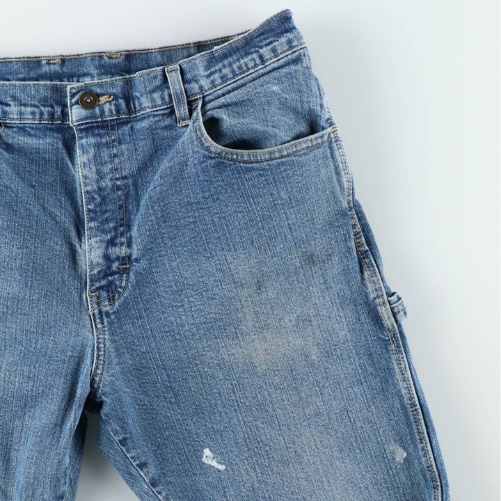 Dickies denim painter pants for men, equivalent to W33 cotton blue type Vintage Second Hand