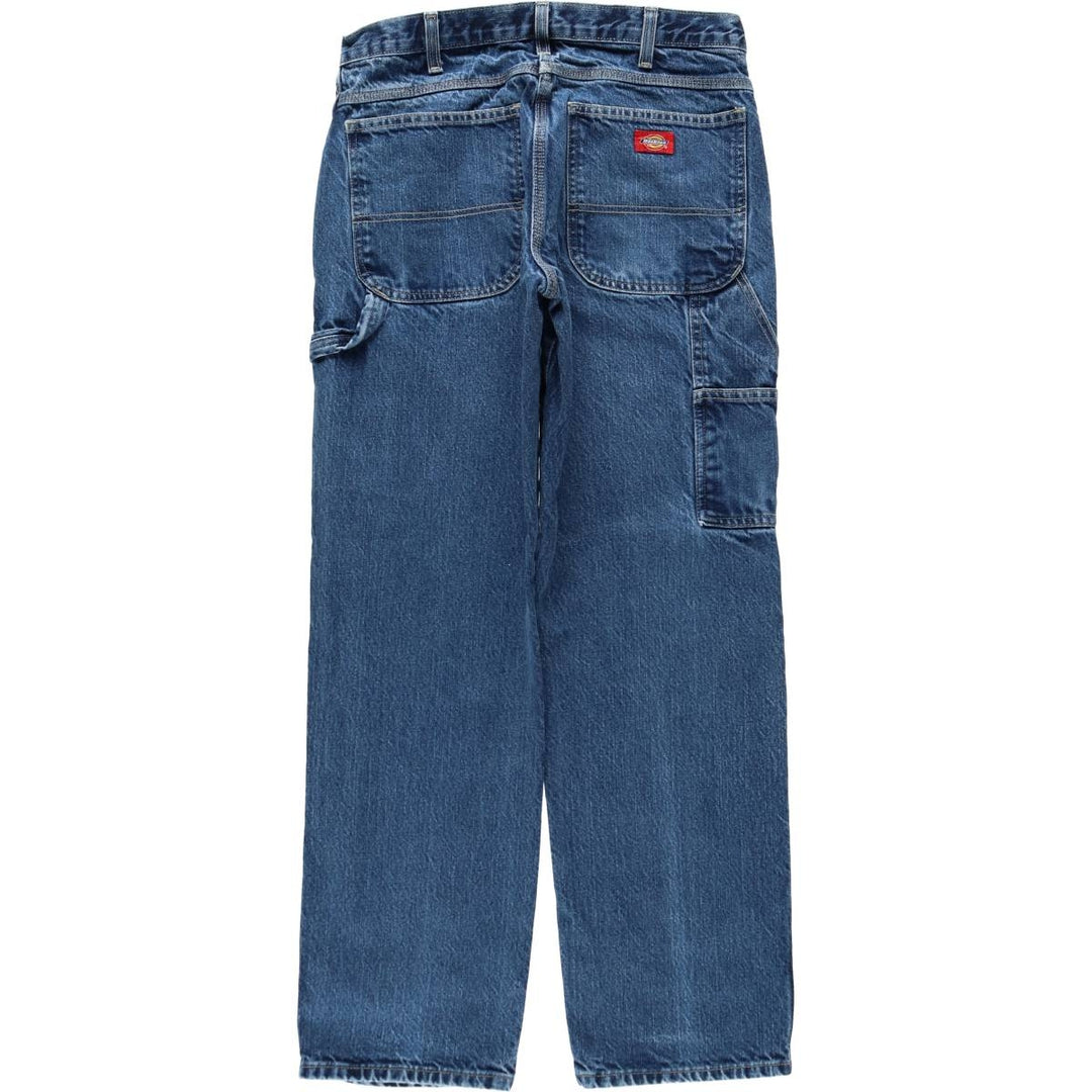 Dickies denim painter pants for men, equivalent to W32 cotton blue type Vintage Second Hand