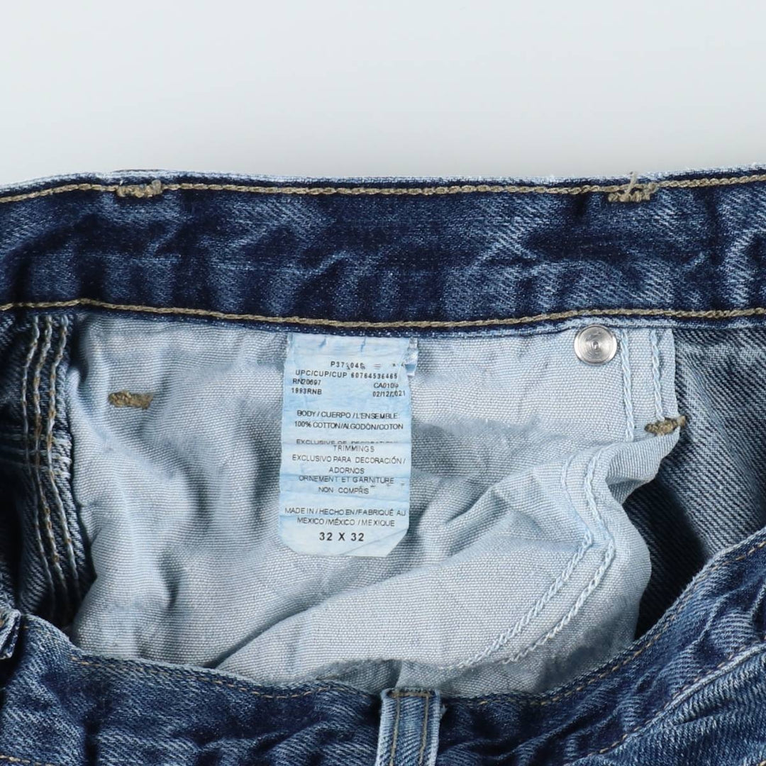 Dickies denim painter pants for men, equivalent to W32 cotton blue type Vintage Second Hand