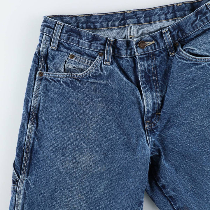 Dickies denim painter pants for men, equivalent to W32 cotton blue type Vintage Second Hand