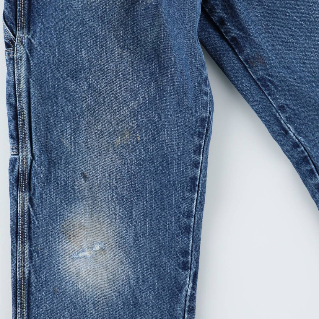 Dickies denim painter pants for men, equivalent to W32 cotton blue type Vintage Second Hand