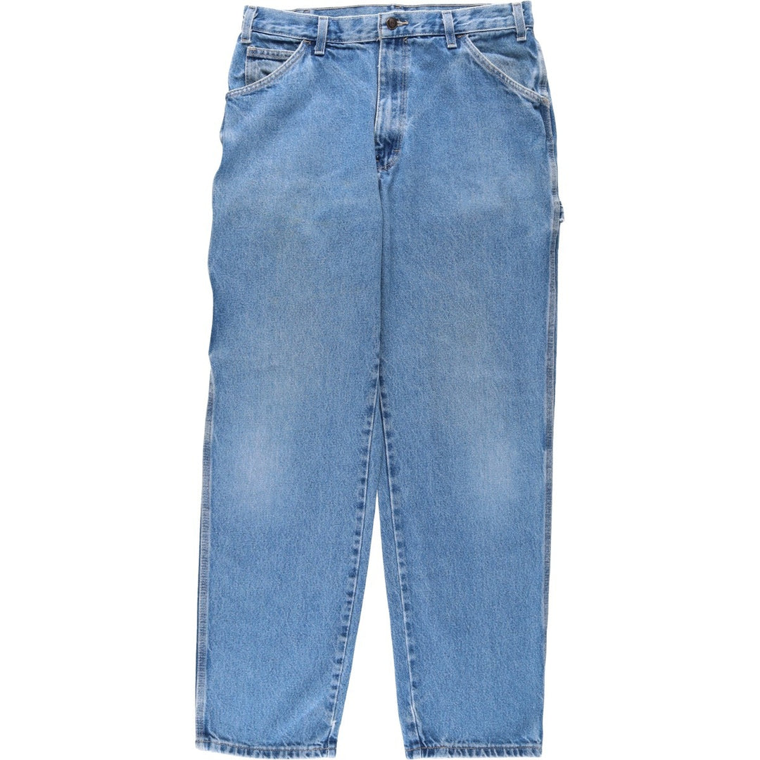 Dickies denim painter pants for men, equivalent to W33 cotton blue type Vintage Second Hand