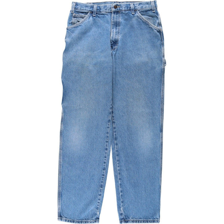 Dickies denim painter pants for men, equivalent to W33 cotton blue type Vintage Second Hand