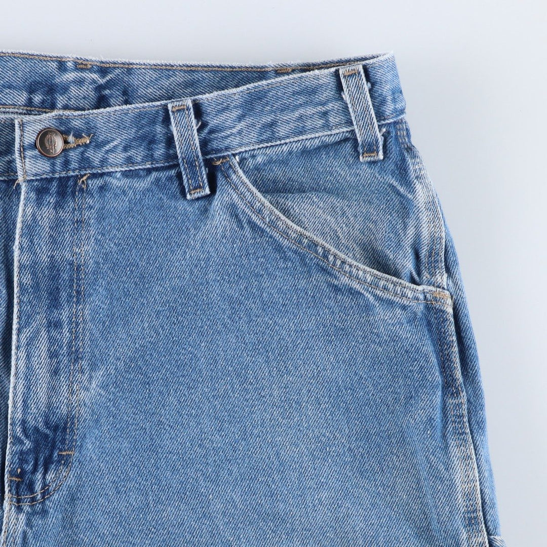 Dickies denim painter pants for men, equivalent to W33 cotton blue type Vintage Second Hand
