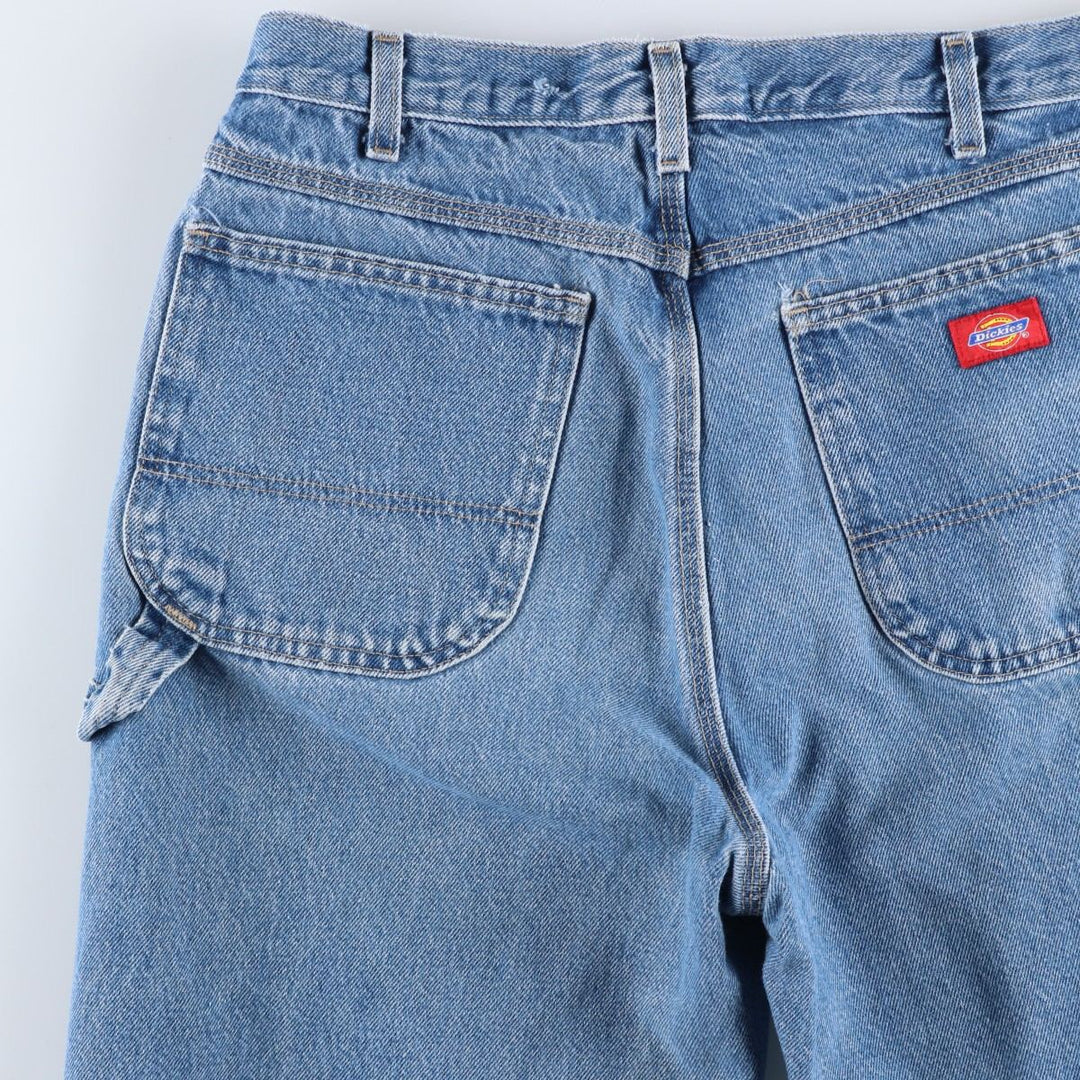 Dickies denim painter pants for men, equivalent to W33 cotton blue type Vintage Second Hand