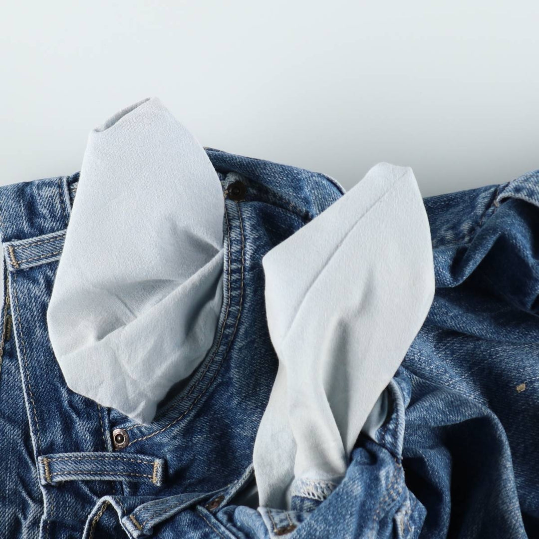 Dickies denim painter pants for men, equivalent to W32 cotton blue type Vintage Second Hand