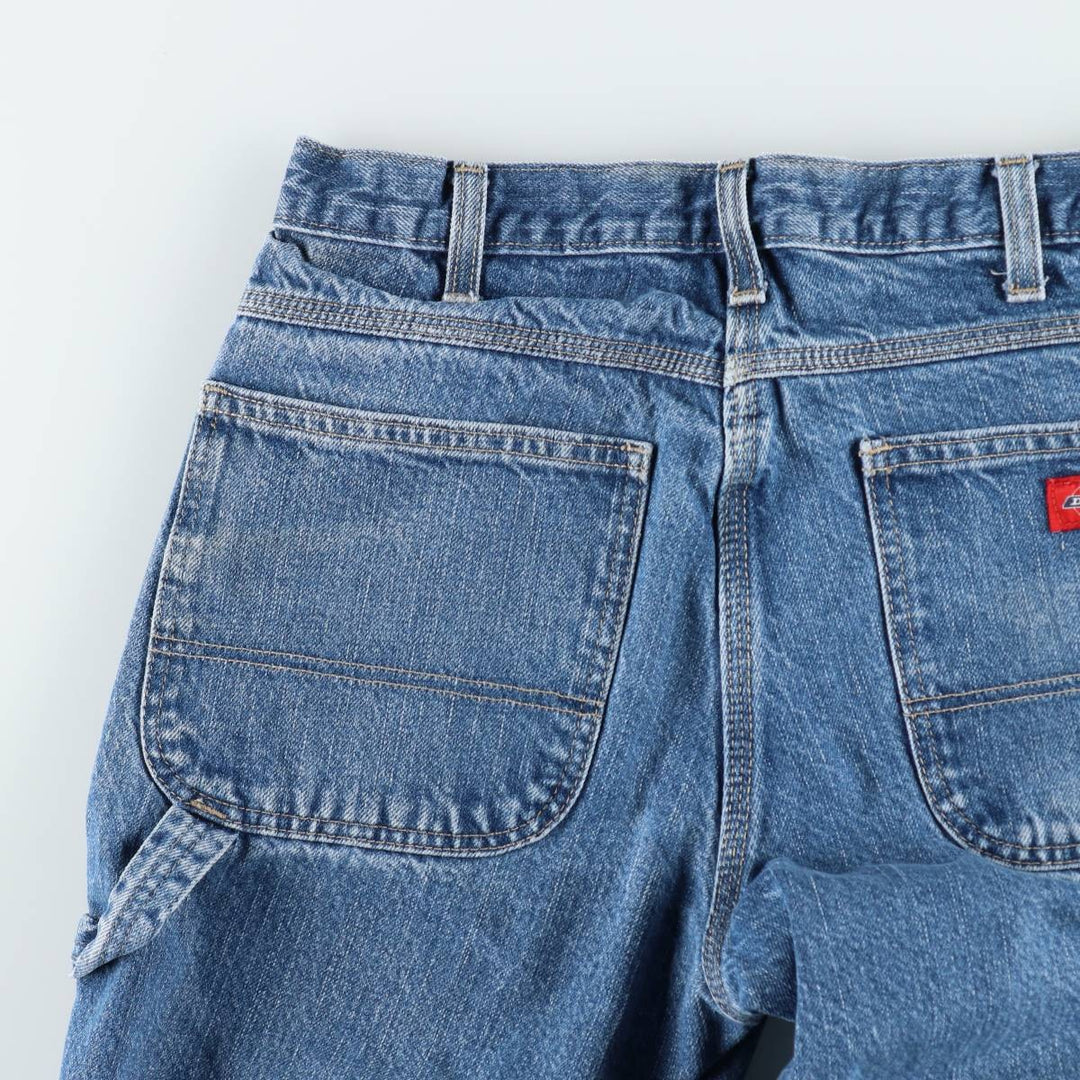Dickies denim painter pants for men, equivalent to W32 cotton blue type Vintage Second Hand