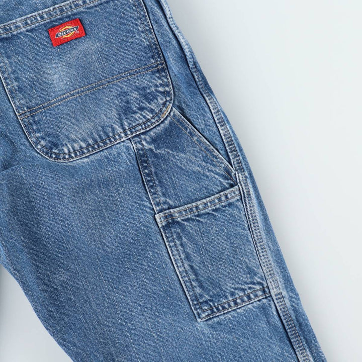 Dickies denim painter pants for men, equivalent to W32 cotton blue type Vintage Second Hand
