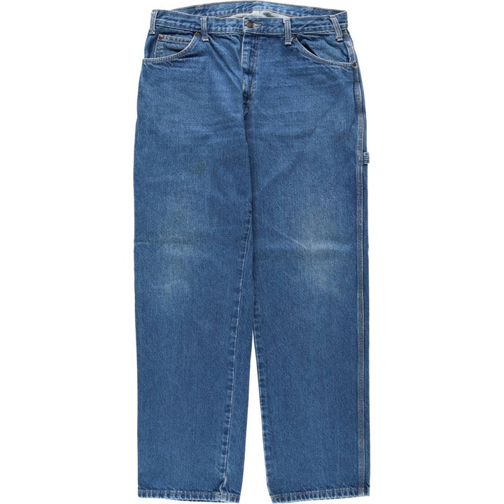 Dickies denim painter pants for men, equivalent to W35 cotton blue type Vintage Second Hand