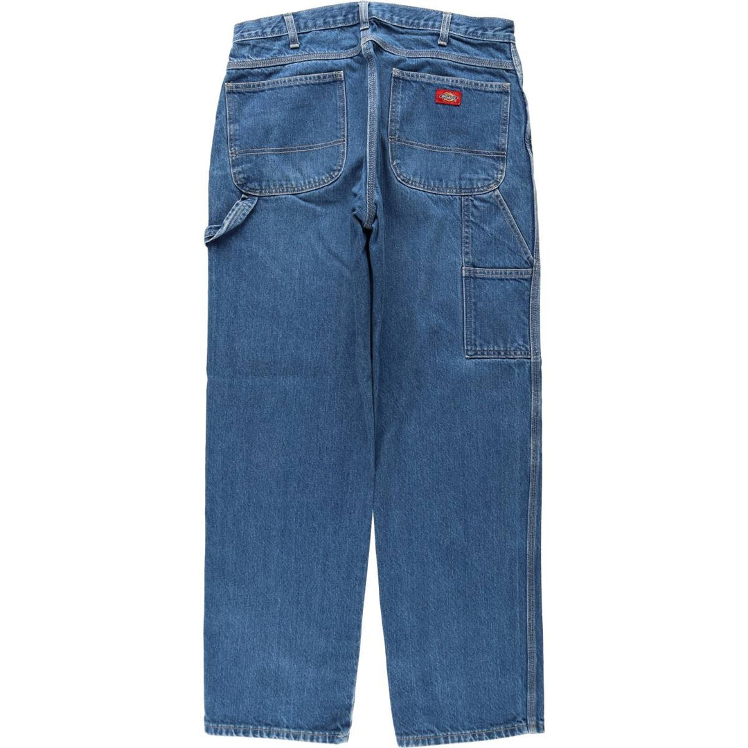 Dickies denim painter pants for men, equivalent to W35 cotton blue type Vintage Second Hand