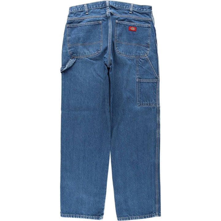 Dickies denim painter pants for men, equivalent to W35 cotton blue type Vintage Second Hand
