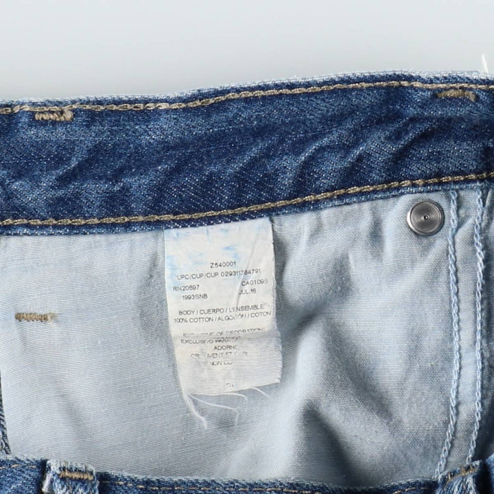 Dickies denim painter pants for men, equivalent to W35 cotton blue type Vintage Second Hand
