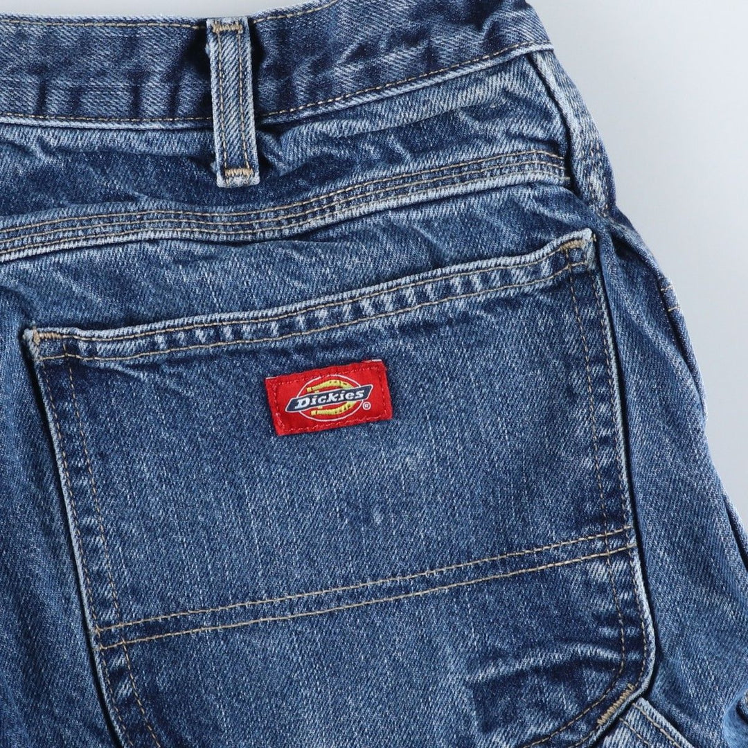 Dickies denim painter pants for men, equivalent to W32 cotton blue type Vintage Second Hand