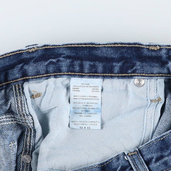 Dickies denim painter pants for men, equivalent to W32 cotton blue type Vintage Second Hand