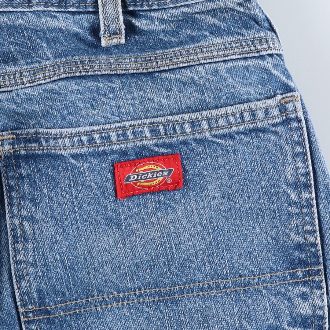 Dickies denim painter pants for men, equivalent to W32 unclear blue type Vintage Second Hand