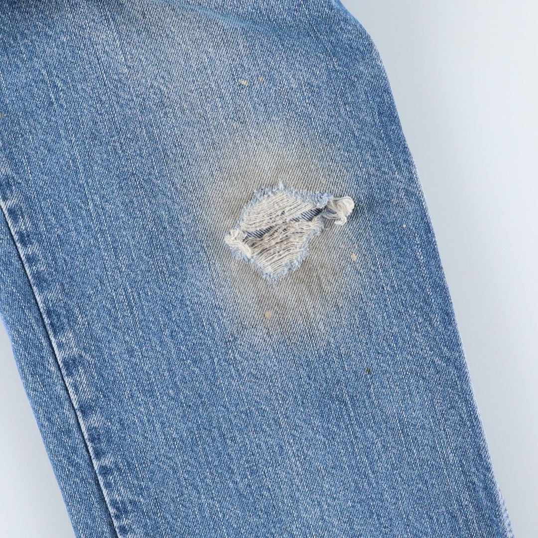 Dickies denim painter pants for men, equivalent to W32 unclear blue type Vintage Second Hand