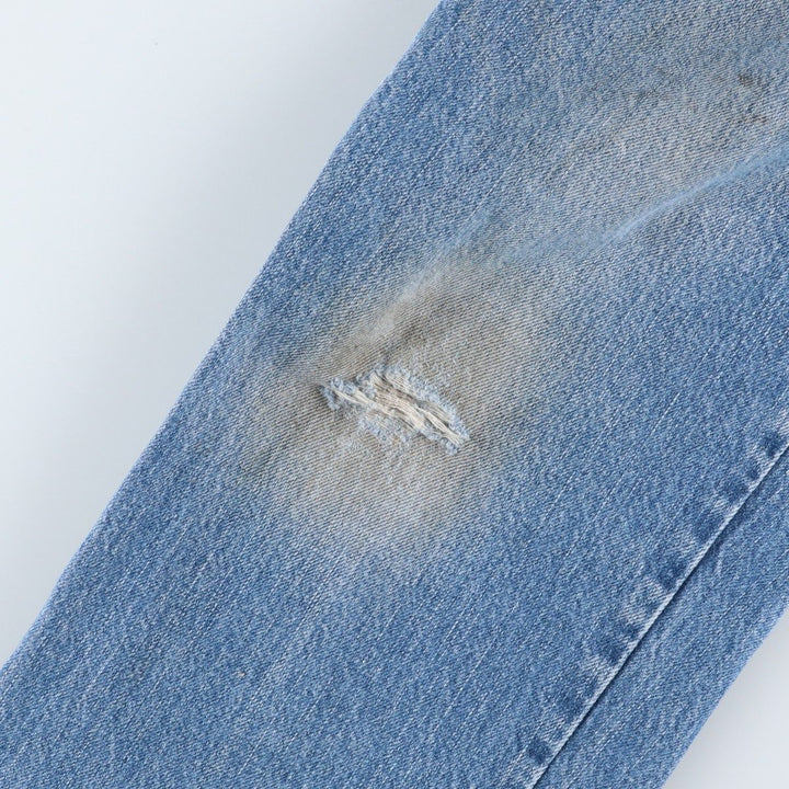 Dickies denim painter pants for men, equivalent to W32 unclear blue type Vintage Second Hand