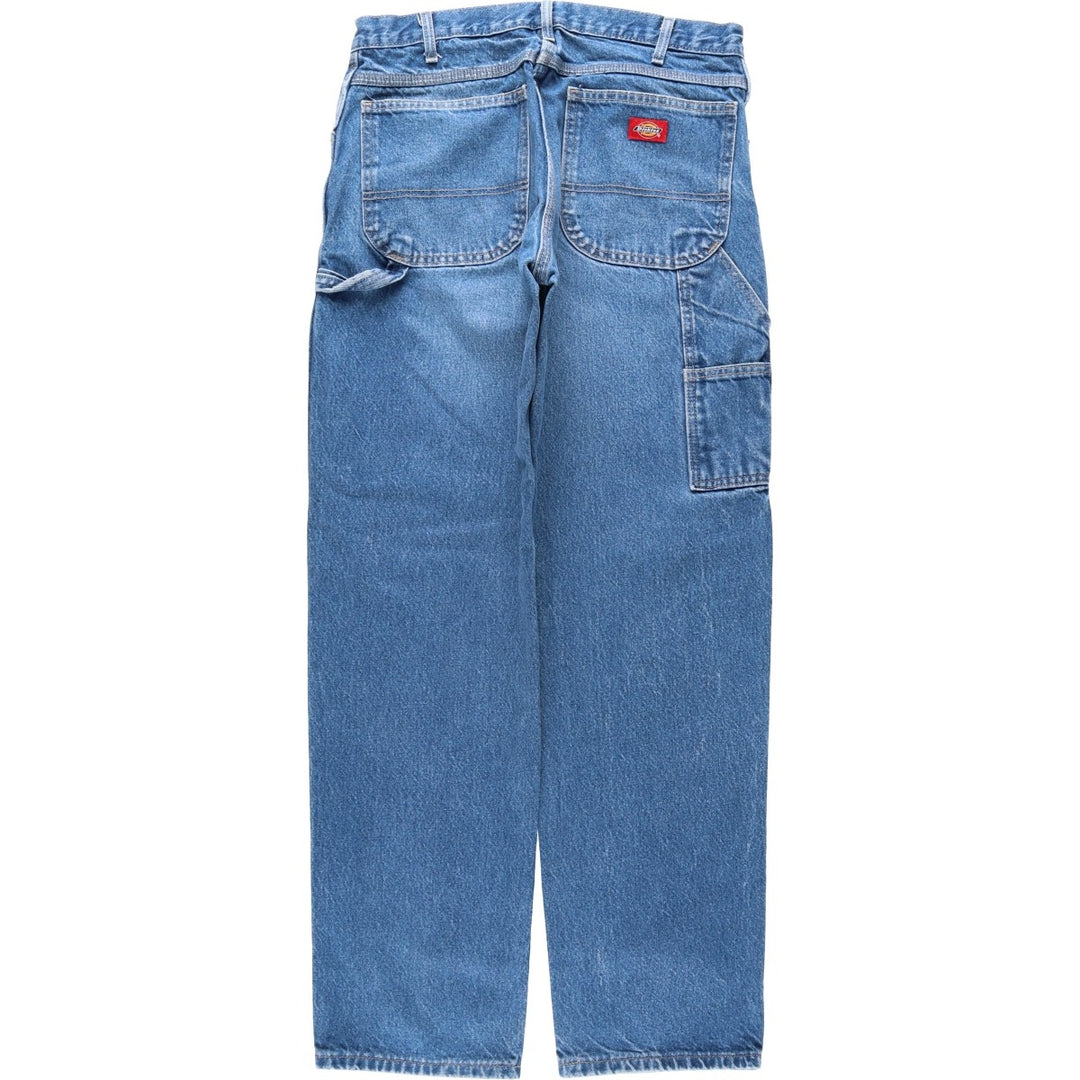 Dickies denim painter pants for men, equivalent to W33 cotton blue type Vintage Second Hand