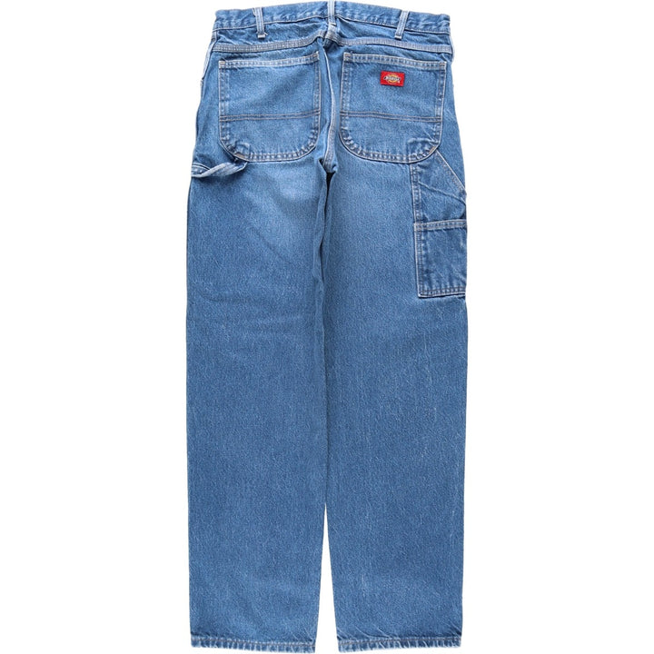 Dickies denim painter pants for men, equivalent to W33 cotton blue type Vintage Second Hand