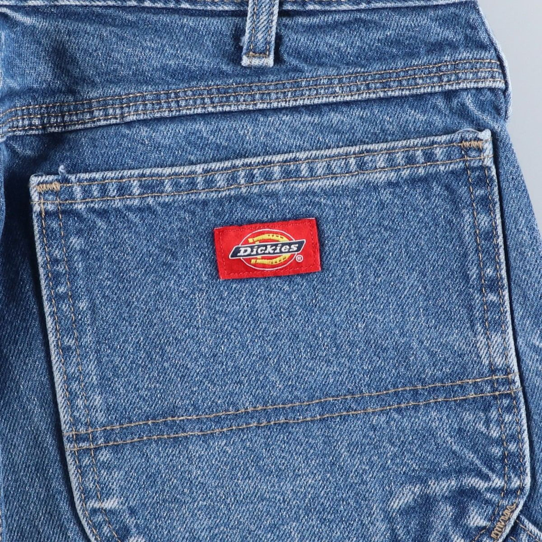 Dickies denim painter pants for men, equivalent to W33 cotton blue type Vintage Second Hand