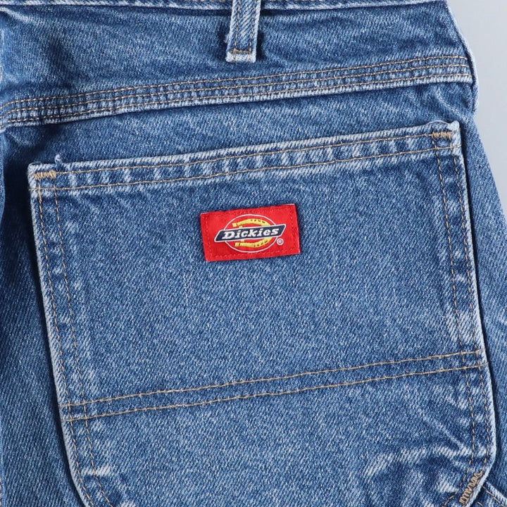 Dickies denim painter pants for men, equivalent to W33 cotton blue type Vintage Second Hand