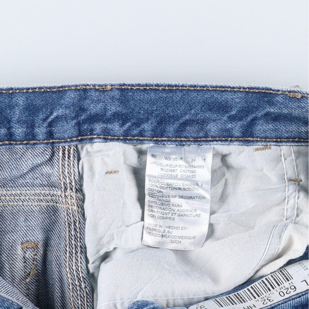 Dickies denim painter pants for men, equivalent to W33 cotton blue type Vintage Second Hand