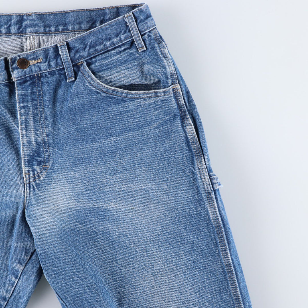 Dickies denim painter pants for men, equivalent to W33 cotton blue type Vintage Second Hand