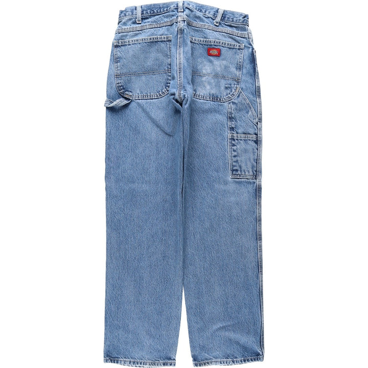 Dickies denim painter pants for men, equivalent to W32 unclear blue type Vintage Second Hand