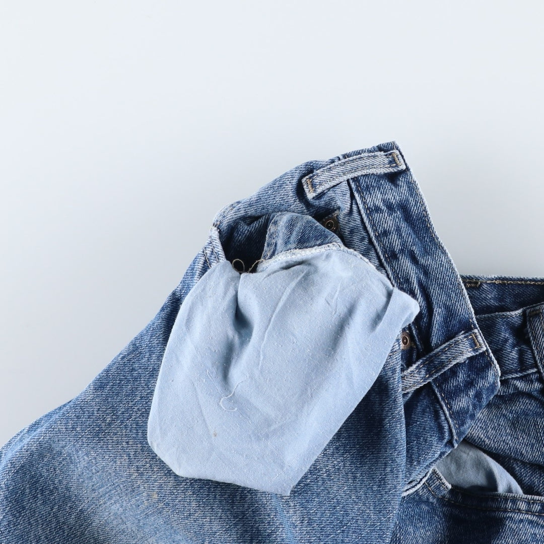 Dickies denim painter pants for men, equivalent to W32 unclear blue type Vintage Second Hand