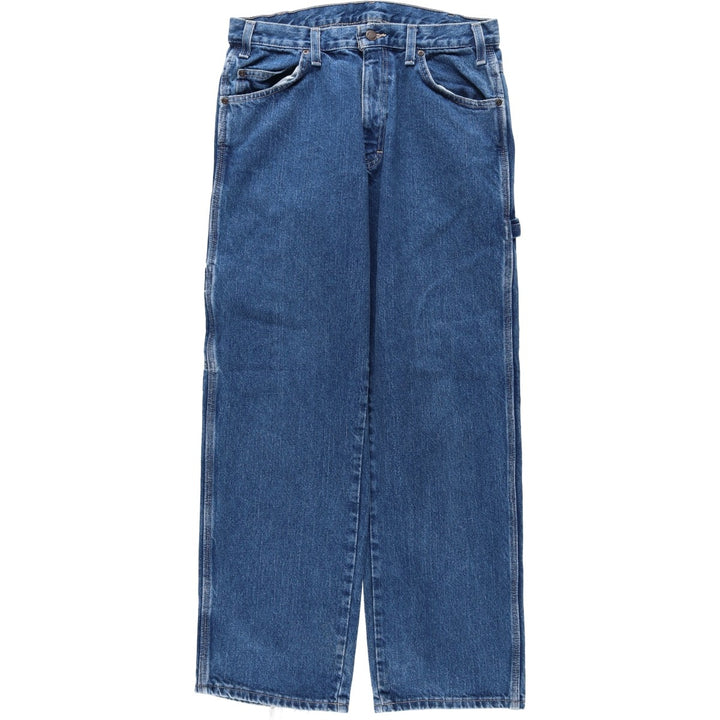 Dickies denim painter pants for men, equivalent to W32 cotton blue type Vintage Second Hand
