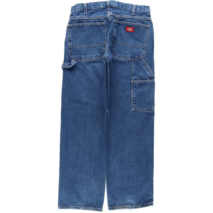 Dickies denim painter pants for men, equivalent to W32 cotton blue type Vintage Second Hand