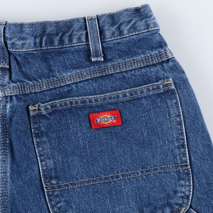Dickies denim painter pants for men, equivalent to W32 cotton blue type Vintage Second Hand