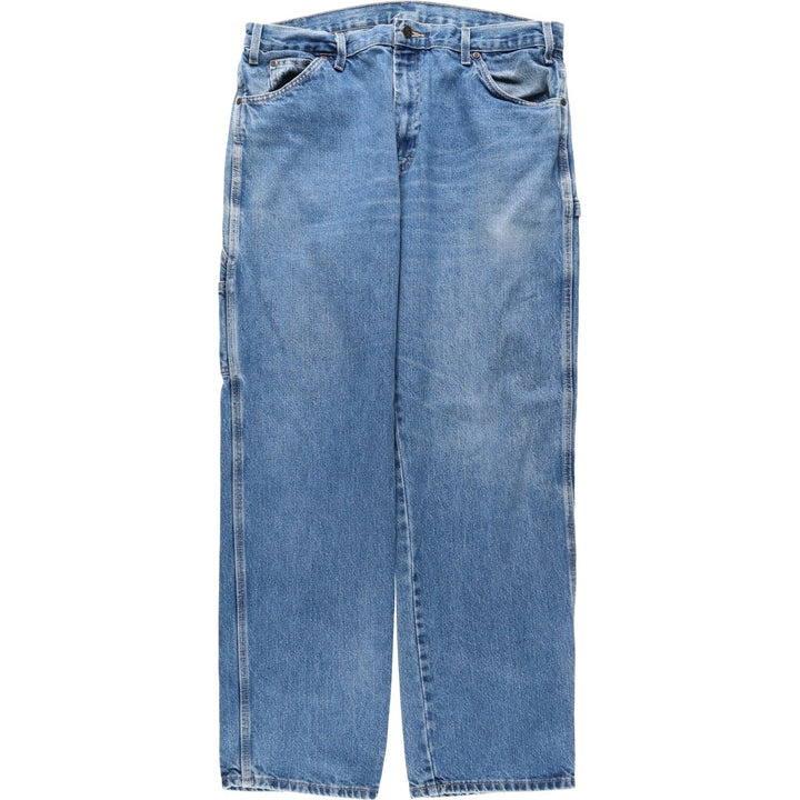 Dickies denim painter pants for men, equivalent to W37 cotton blue type Vintage Second Hand