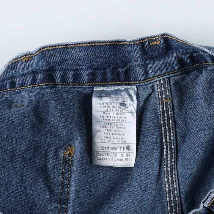 Carhartt Loose Original Fit Denim Painter Pants, Men's, Size 37 cotton blue type Vintage Second Hand