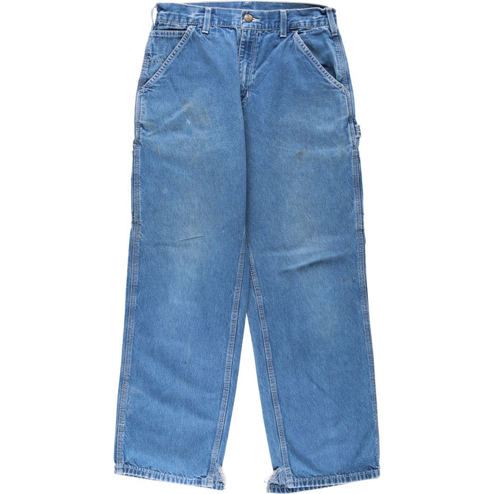 Carhartt denim painter pants, men's size W30 (approx.) cotton blue type Vintage Second Hand