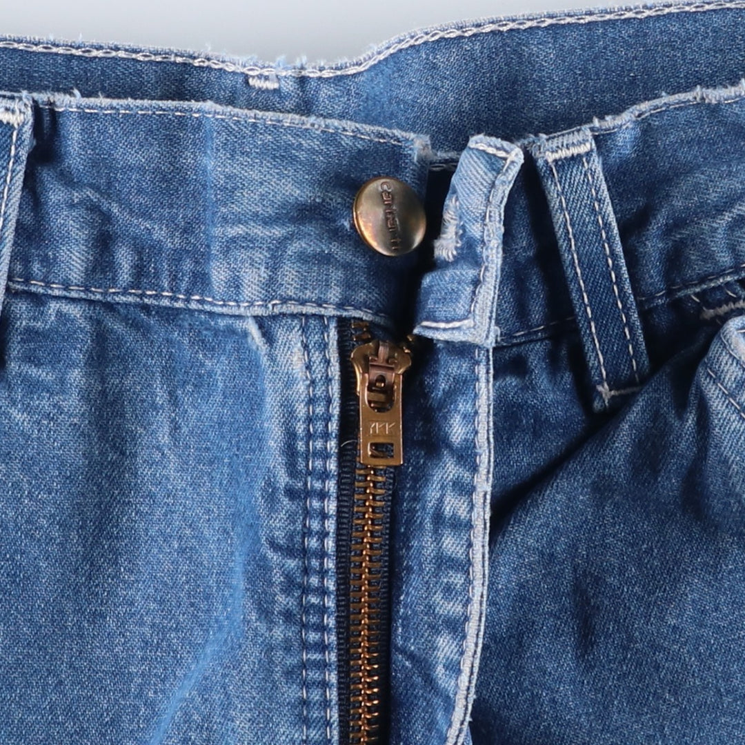 Carhartt denim painter pants, men's size W30 (approx.) cotton blue type Vintage Second Hand