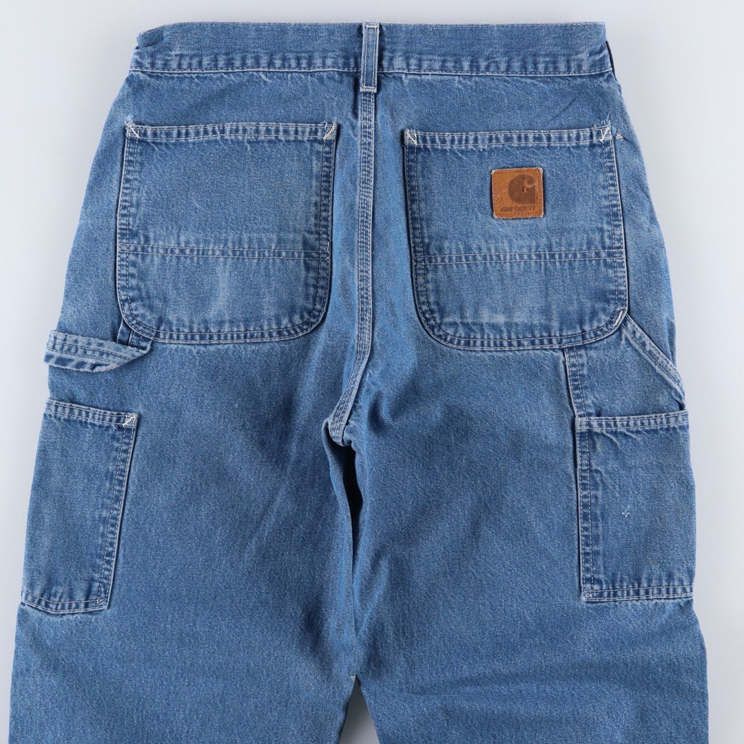 Carhartt denim painter pants, men's size W30 (approx.) cotton blue type Vintage Second Hand