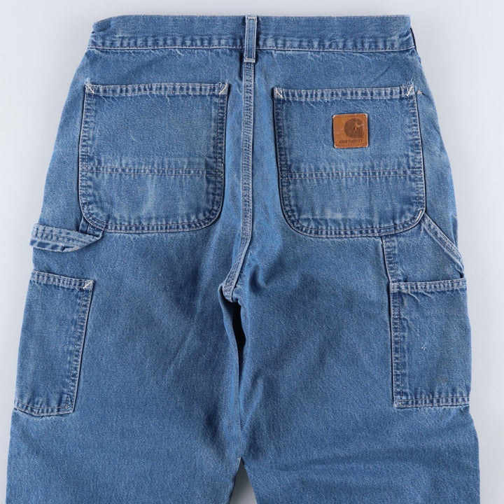 Carhartt denim painter pants, men's size W30 (approx.) cotton blue type Vintage Second Hand