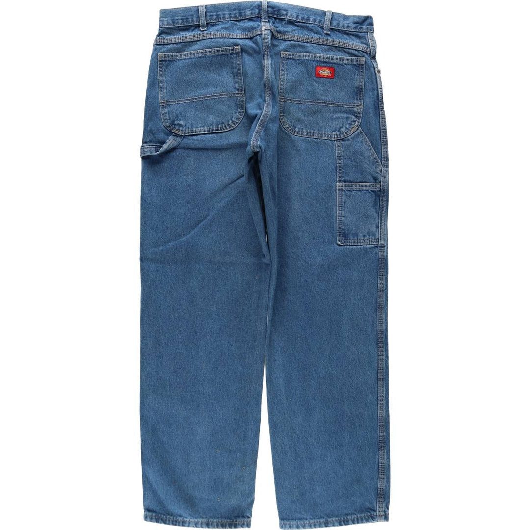 Dickies denim painter pants for men, equivalent to W37 cotton blue type Vintage Second Hand