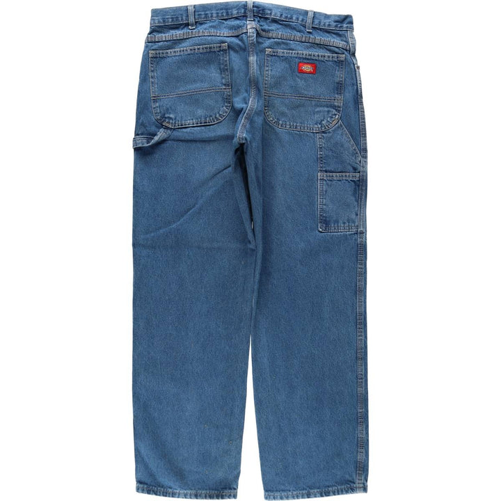 Dickies denim painter pants for men, equivalent to W37 cotton blue type Vintage Second Hand
