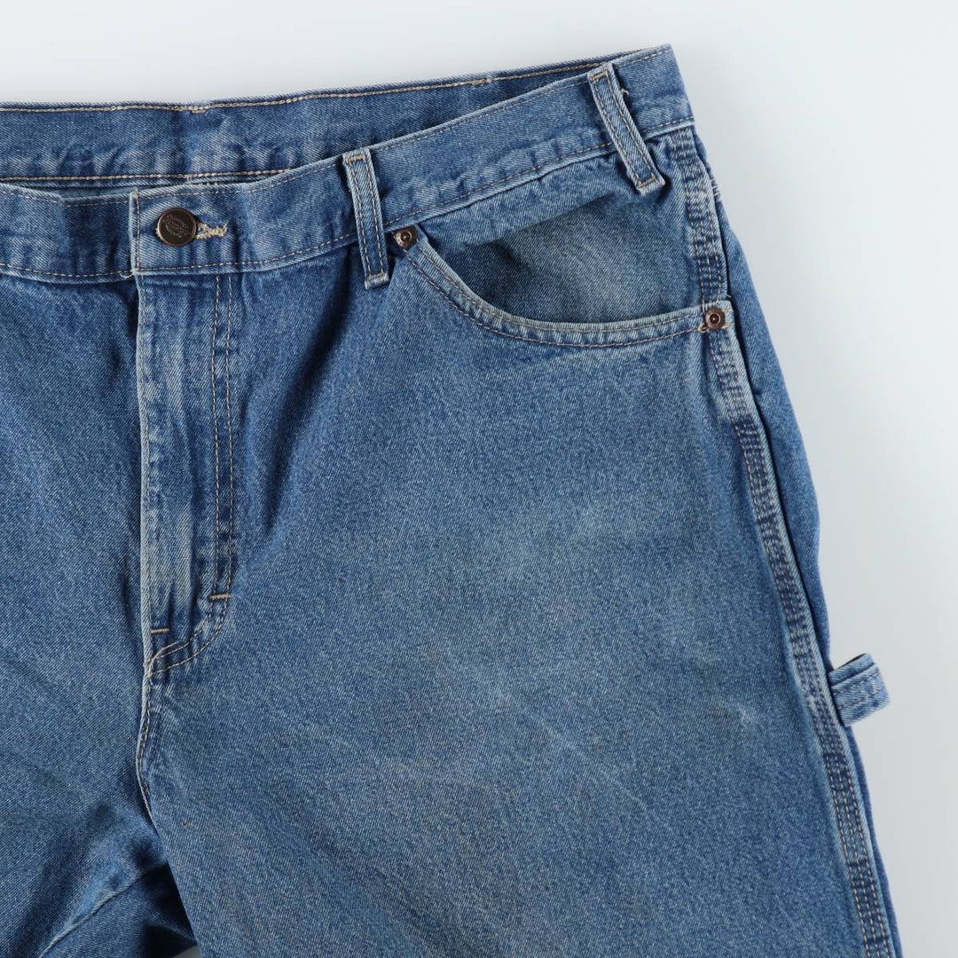 Dickies denim painter pants for men, equivalent to W37 cotton blue type Vintage Second Hand