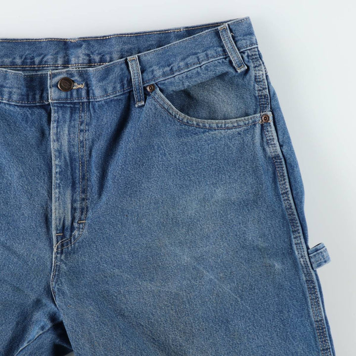 Dickies denim painter pants for men, equivalent to W37 cotton blue type Vintage Second Hand