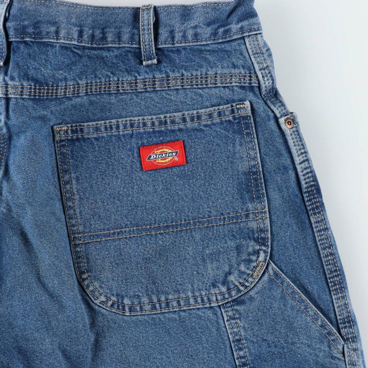Dickies denim painter pants for men, equivalent to W37 cotton blue type Vintage Second Hand