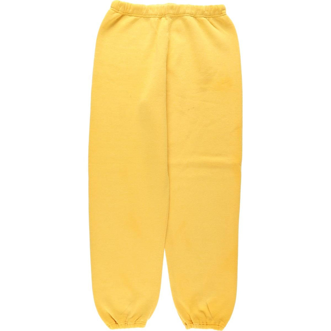90'S Russell sweatpants, made in USA, men's size L, vintage polyester yellow type Vintage Second Hand