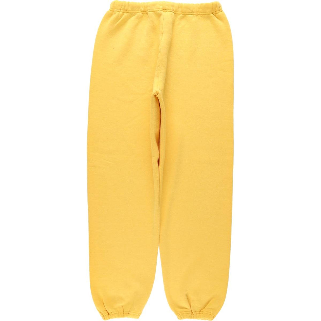 90'S Russell sweatpants, made in USA, men's size L, vintage polyester yellow type Vintage Second Hand