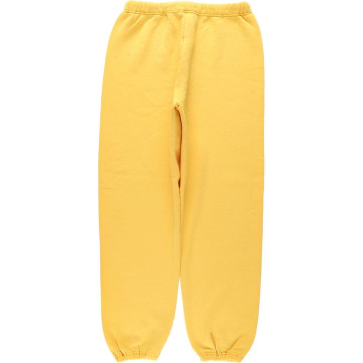 90'S Russell sweatpants, made in USA, men's size L, vintage polyester yellow type Vintage Second Hand